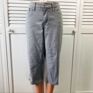 2/$25 LEE Gray Lower On The Waist Jean Shorts Size M